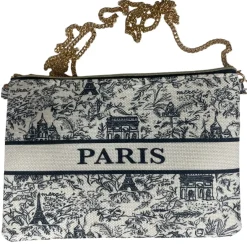 Bolsa de mano Paris Monument Toile de Jouy