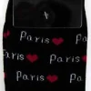 Calcetines Negros París Corazones