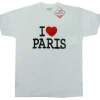 Camiseta Blanca I love Paris