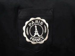 Camiseta bordada con la Torre Eiffel Paris Francia