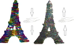 Camiseta con lentejuelas reversibles Torre Eiffel
