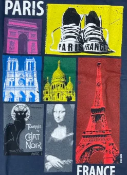 Camiseta Paris Francia azul marino