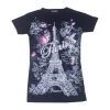 Camiseta París Torre Eiffel "La violeta"