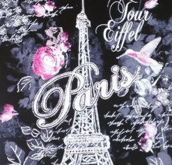 Camiseta París Torre Eiffel "La violeta"
