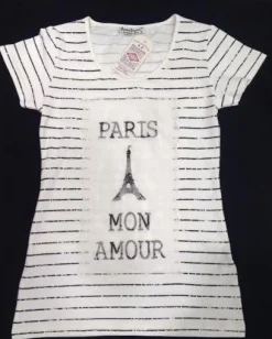 Camiseta Torre Eiffel "Paris Mon amour"