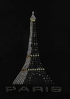 Camiseta Torre Eiffel Strass 3 colores estilizada