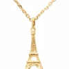Collar dorado Torre Eiffel