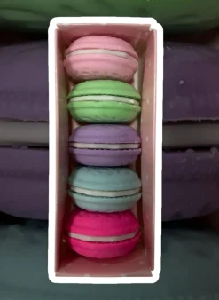 5 Gomas Macaron de Colores
