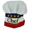Gorro de chef París tricolor