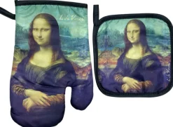 Guante de horno y agarradera La Mona Lisa