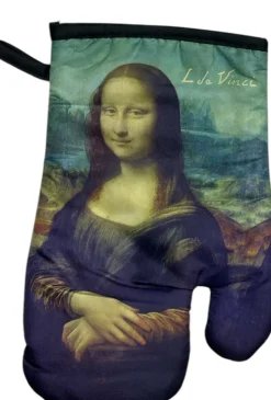 Guante de horno y agarradera La Mona Lisa