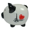 Hucha/Alcancía cerdito París Torre Eiffel