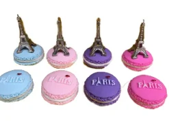 2 imanes Macarrones Souvenir de París