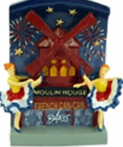Imán Molino Rojo y Bailarinas