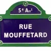 Imán placas de calles de París