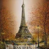 Imán Torre Eiffel "París en otoño"