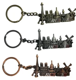 Llavero monumentos de París en relieve
