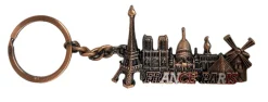 Llavero monumentos de París en relieve