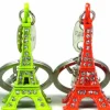 Llavero Torre Eiffel fluorescente con pedrería
