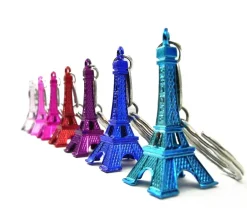 Llavero Torre Eiffel París paquete colores