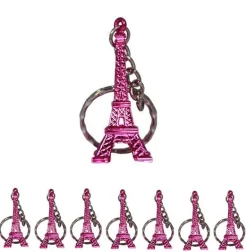 Llavero Torre Eiffel Rosa