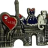 Magnet Recuerdos París Corazones Pedrería