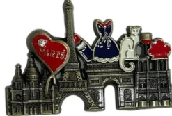 Magnet Recuerdos París Corazones Pedrería