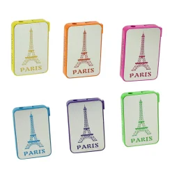 Mechero Torre Eiffel metal color fluorescente