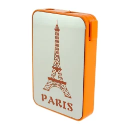 Mechero Torre Eiffel metal color fluorescente