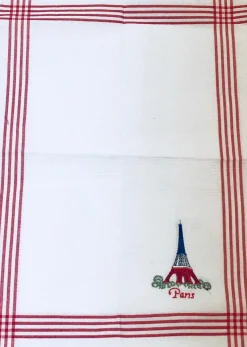 2 Paños Torre Eiffel París bordados