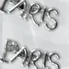 Pendientes Paris plateados