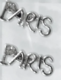 Pendientes Paris plateados