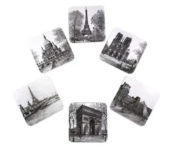 Posavaso recuerdo París blanco y negro