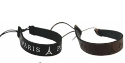Pulsera de cuero ajustable Torre Eiffel de París
