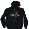 Sudadera París corazón en pedrería