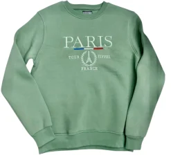 Sudadera París Francia Verde