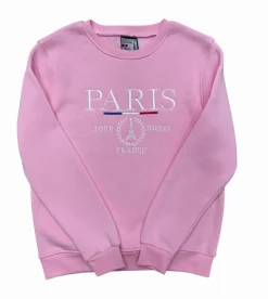 Sudadera París Torre Eiffel Rosa