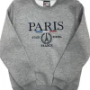 Sudadera París Torre Eiffel Gris
