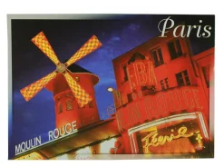 Tarjeta postal Molino Rojo