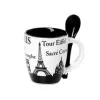 Taza de café blanca "SKYLINE"