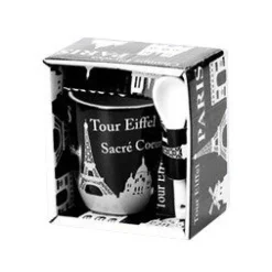 Taza de café blanca "SKYLINE"