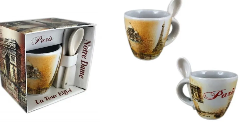Taza de café Torre Eiffel monuments