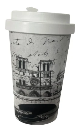 Taza de viaje Ecológica Souvenirs de París