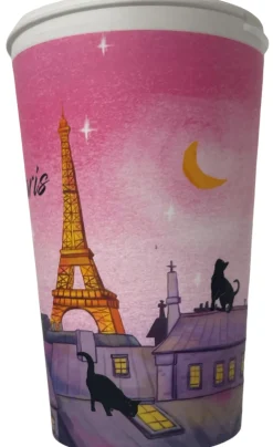 Taza de viaje Ecológica Souvenirs de París