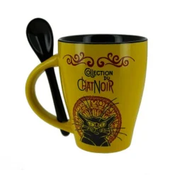 Taza "La Tournée du Chat noir" con cuchara