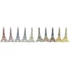 Torre Eiffel con brillantes multicolores