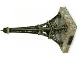 Torre Eiffel de metal 25cm  marbre
